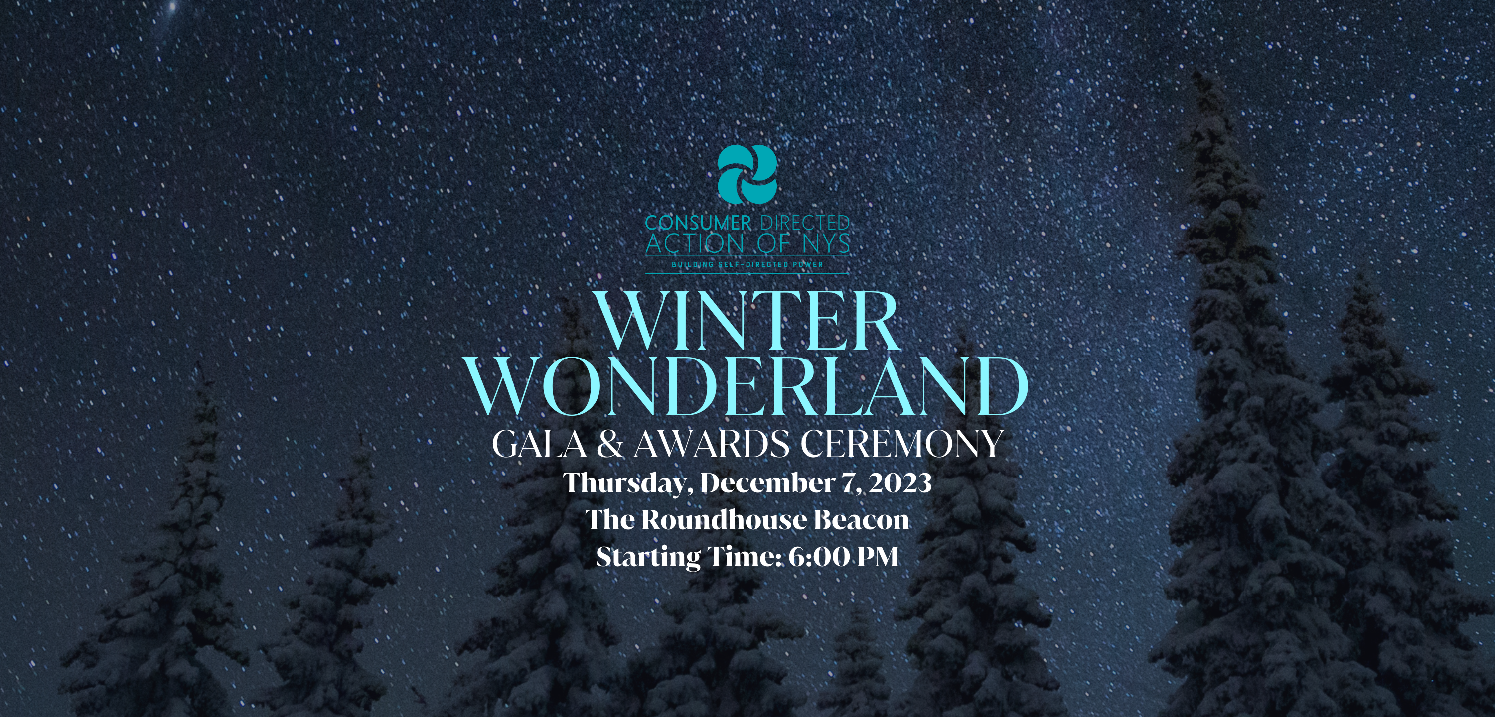 Winter Wonderland Gala 12/7/23 at the Roundhouse in Beacon, NY 6-9 PM